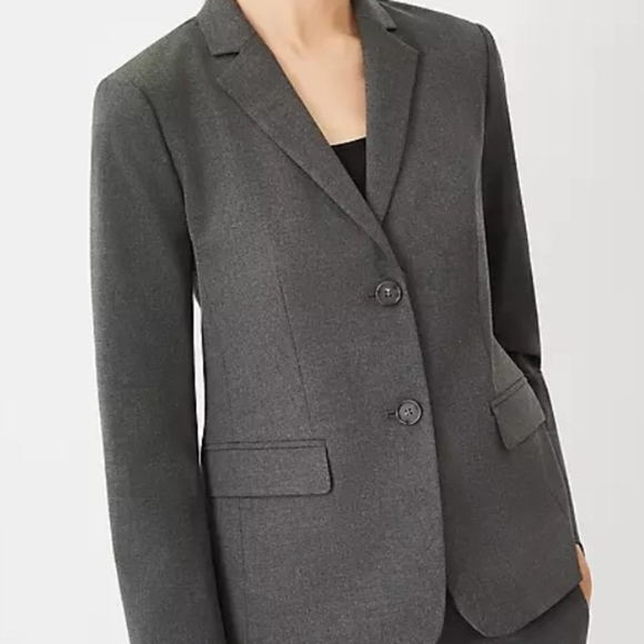 The Notched Two Button Blazer in Seasonless Stretch And StraightPant Anne TAYLOR - Picture 10 of 10